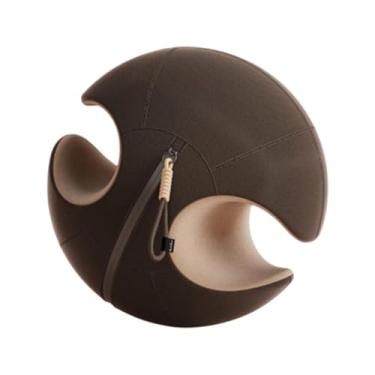 Imagem de rockible Bola de equilíbrio para ioga, fitness, bola de pilates, treinamento de núcleo, musculação, ginástica de viagem, bola de exercícios de 34 cm, bola de, Marrom
