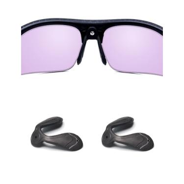 Imagem de Handwith 2 pares de protetores de nariz para óculos de sol de silicone macio para Rudy Project Fotonyk/Stratofly/Genetyk, kit de substituição de óculos de ajuste confortável antiderrapante push-in