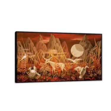 Imagem de Remedios Varo Canvas Valley of the Moon Posters Wall Art Surrealism Home Decor Remedios Varo impressões artísticas pinturas sala de estar quarto presente decoração de parede 100 x 60 cm (39 x 24