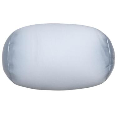 Imagem de Focustree Travesseiro de pescoço de micromiçangas, tubo de micromiçangas, almofada macia e fresca, almofada cervical para dormir 18 x 30 cm (cinza pérola)