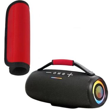 Imagem de 1 alça de pulso para subwoofer, almofada de alça de alto-falante resistente para alto-falantes portáteis, acessórios de subwoofer, alça de transporte de áudio de carro, protetor de pulso de tecido