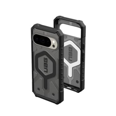 Imagem de URBAN ARMOR GEAR Capa UAG feita para Google Pixel 10 e Pixel 10 Pro Pathfinder transparente - Capa protetora resistente transparente com carregamento magnético, cinza/preta