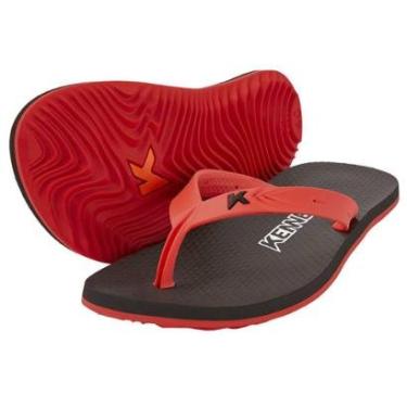 Imagem de Chinelo Kenner New Summer Masculino - Preto e Vermelho - 36-Masculino