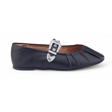 Imagem de Sapatilha Feminina Vizzano 1443.104 Napa casual, 37, Preto