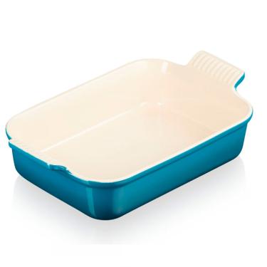 Imagem de Travessa Retangular Heritage Azul Deep Teal 26 cm Le Creuset