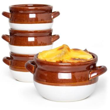 Imagem de Taças de sopa Vumdua French Onion 480 ml, conjunto de 4 em cerâmica
