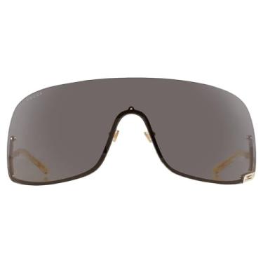 Imagem de Gucci Óculos de sol com armação dourada - cinza, 001 - Ouro - Cinza, 99