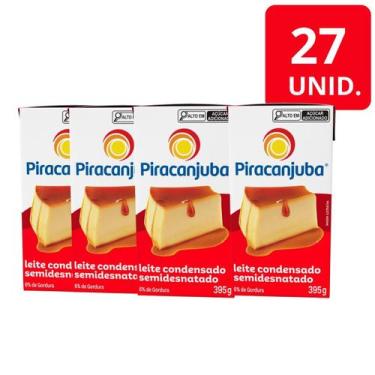 Imagem de Kit 27 Leite Condensado Semidesnatado Piracanjuba 395g, 1