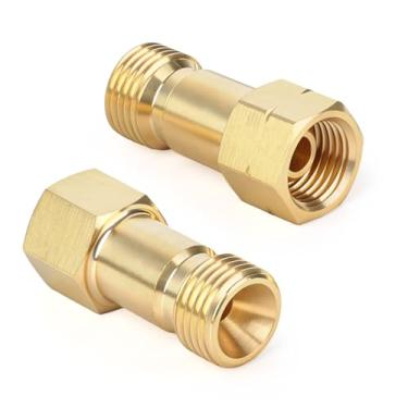 Imagem de YBMTE Válvulas de retenção de estilo de extremidade de tocha atualizadas | Mangueira com conexões de 3/20.3 cm-24 A para tocha com conexões UNF-B 9/40.6 cm-18 | para oxigênio e acetileno/propano |