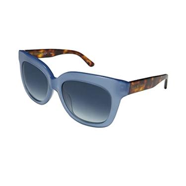 Imagem de Isaac Mizrahi 30214 Óculos de sol/óculos de sol femininos/femininos olho de gato com aro completo gradiente (52-17-140, azul/tartaruga)