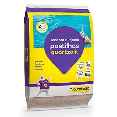 Imagem de ARGAMASSA ASSENTA E REJUNTA PASTILHAS BRANCO QUARTZOLIT - 5KG