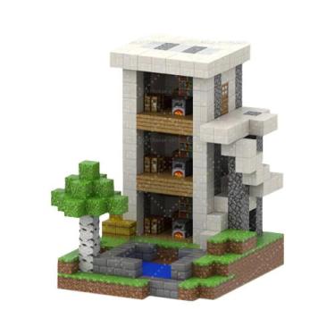 Imagem de Blocos De Construção Magnéticos Brinquedo Montessori STEM Para Criança