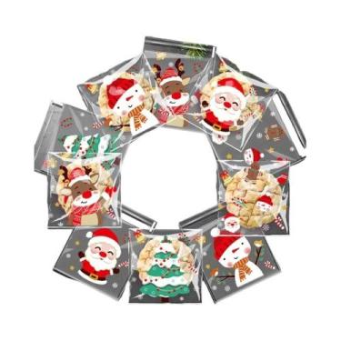 Imagem de Sacos De Doces De Natal 100-300pcs Autoadesivos Descartáveis Embalagem