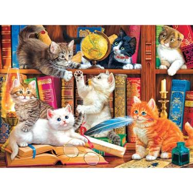 Imagem de CRA-Z-Art 1089ZZF Gatos fantasiosos 750 peças - quebra-cabeça misto de bibliotecas, multi