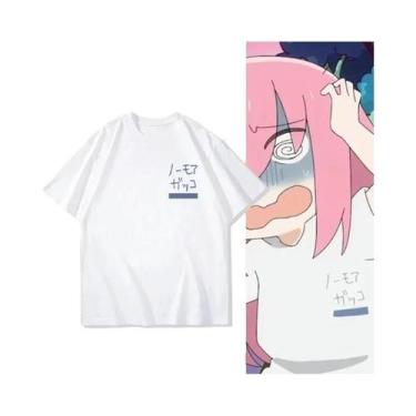Imagem de Camiseta Oversized De Anime Bocchi the Rock Com Estampa De Música, Cam