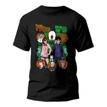 Imagem de Camiseta Orakun E Momo Ayase Anime Dandadan 100% Algodão, Preto, PP