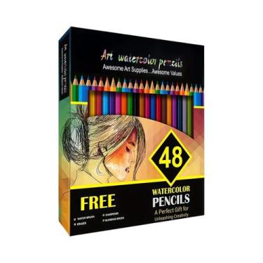 Imagem de Conjunto De 632 Lápis De Cor a Óleo Metálicos, Aquarela Neon, Tons De 