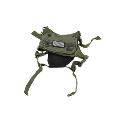 Imagem de Naroote Bolsa de Peito para Esportes Ao Ar Livre, Leve, Tecido Oxford, para Corrida, Caminhada, Ciclismo, Edc, Viagem, Pacote de Peito para Homens, Mulheres, Viagens, Pesca (Verde)