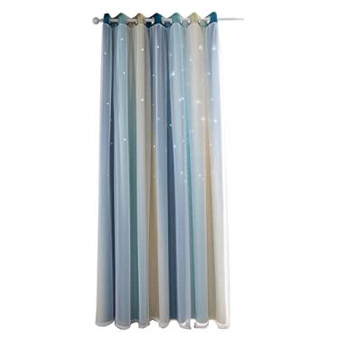Imagem de Cortinas Blackout Star para Quarto de Menina Sala Estar Camadas Janela 1 Painel