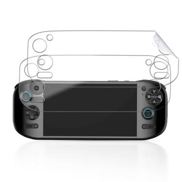 Imagem de YAJOJO Pacote com 2 protetores de tela para console de jogos AYN Odin 2 Portal, flexível e macio, cobertura total, transparente, fina, compatível com capas, alta definição, antiarranhões para o portal