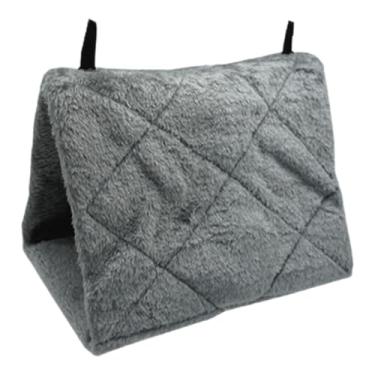 Imagem de WeiLaiKeQi Casinha de inverno quente para pássaros, rede suspensa fácil de instalar, acessórios confortáveis, abrigo, gaiola, cama para dormir para