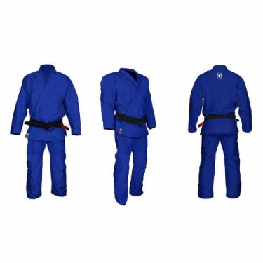 Imagem de Kimono Jiu-Jitsu Trançado Leve Adulto Marca Aranha, Azul, A1, 1, 61 a 