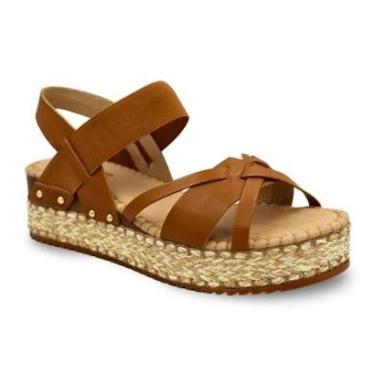 Imagem de Sandália Fem Bottero Couro Flatform Caramelo 364202-4-Feminino