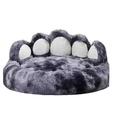 Imagem de Cama pata nuvem colchao caminha para cachorro gato antialérgico(PRETO MESCLADO,90cm GG)