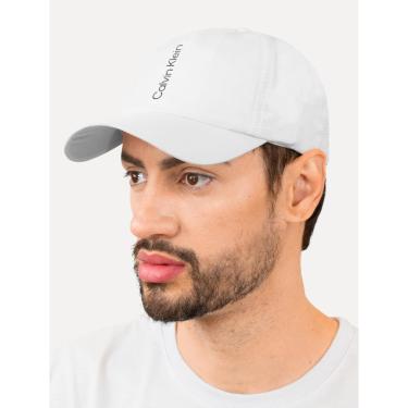 Imagem de Boné Calvin Klein Masculino Swim Vertical Logo Branco-Masculino