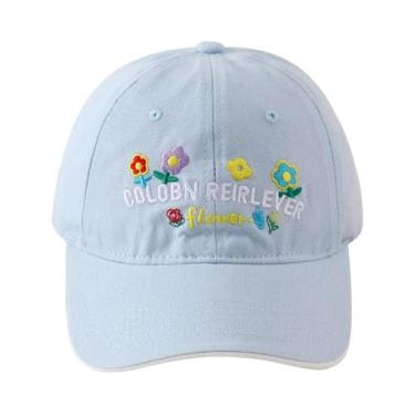 Imagem de Boné De Beisebol Ajustável Com Bordado De Flores Para Mulheres E Homen