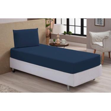 Imagem de Jogo De Lençol Solteiro Roupa De Cama 400 Fios Micropercal 2pçs 100% P