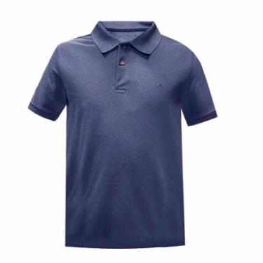 Imagem de Camisa Polo Manga Curta Masculina 007510001 Slim Ogochi Azul-Masculino