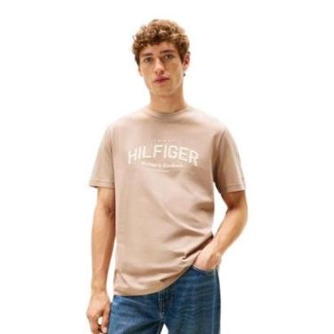 Imagem de Camiseta Tommy Hilfiger Arch Tee Masculino Bege-Masculino