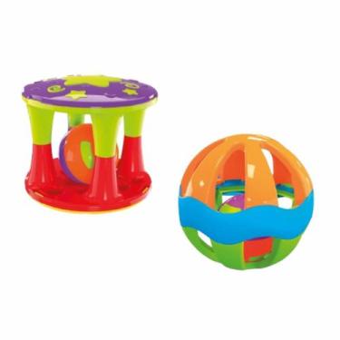 Imagem de Conjunto de Chocalhos 2 Un JP Brink Bebê Educativo Sensorial