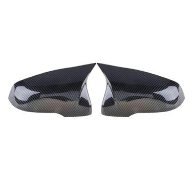 Imagem de Capa de espelho brilhante/carbono compatível com Toyota GR/Supra 2019 2020 2021 2022 A90 A91 MK5 Todos os espelhos retrovisores carcaça asa tampa do espelho lateral(Carbon Fiber Look)