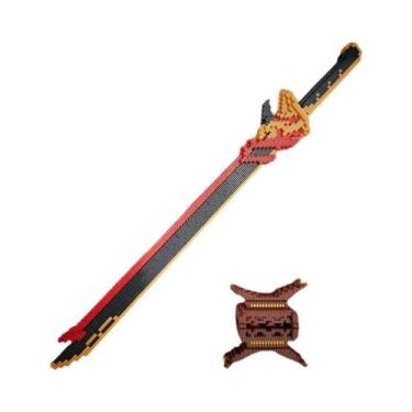 Imagem de Brinquedo De Blocos De Montar De Espada Samurai E Faca Ninja Para Cria