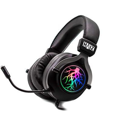 Imagem de Headset Gamer Fone de Ouvido Over-ear Haiz Hz-k20 Preto Com Luz Led