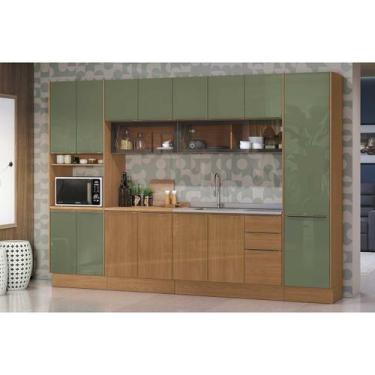 Imagem de Kit Modulado Kappesberg 7 Peças Vibra C7P110 Canela/Verde Pistache Lac
