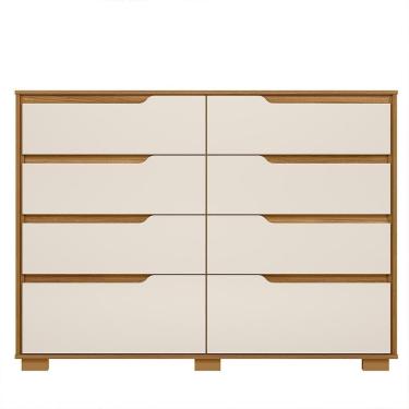 Imagem de Cômoda Georgia 8 Gavetas Freijó Off White - Moval Freijó Off White