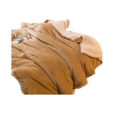 Imagem de Cobertor De Lã Dupla Face Tamanho Queen, Quente Para O Inverno, Colcha