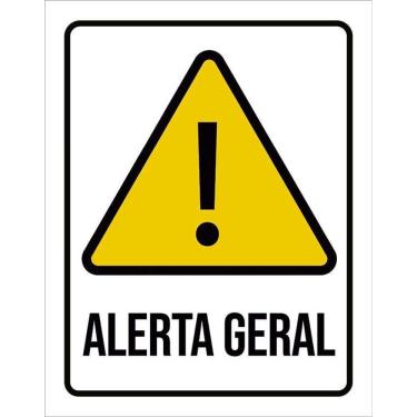 Imagem de Placa Acm Alerta Geral 18X23