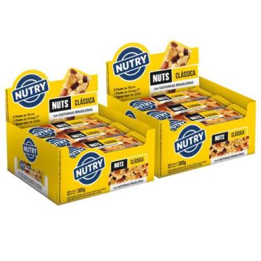 Imagem de 2x Barra de Nuts Nutry Clássica 12 Unidades 25g, Clássica
