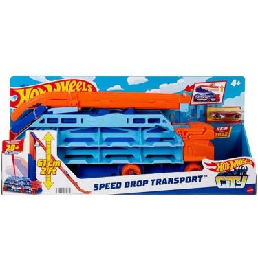 Imagem de Hot Wheels CITY Caminhao Transportador Speed DROP Transport Mattel HDY92