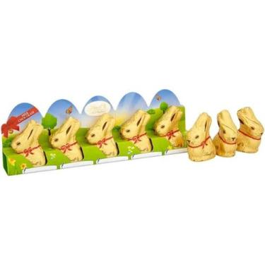 Imagem de Mini Coelhos Lindt Gold Rabbit Chocolate Ao Leite 50G