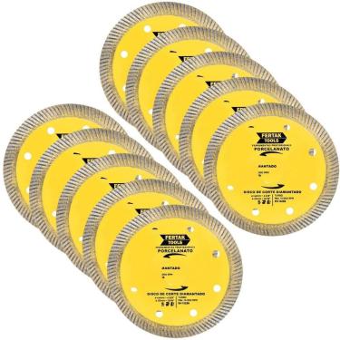 Imagem de Disco De Corte Para Porcelanato 110X20Mm Kit 10 Un