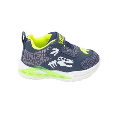 Imagem de Tênis Infantil LED Masculino Dinossauro MiniPe MP2402-Masculino