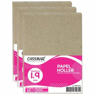 Imagem de Papel Holler para Cartonagem A5 1,9mm 148x210mm 100un - Cassmar