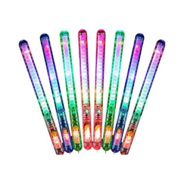 Imagem de Varinhas De Fibra Óptica Com Luz LED, 8, 12, 16 Peças Para Festas, Cas