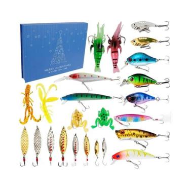 Imagem de Calendário Do Advento De Iscas De Pesca Para Homens Adultos E Adolesce