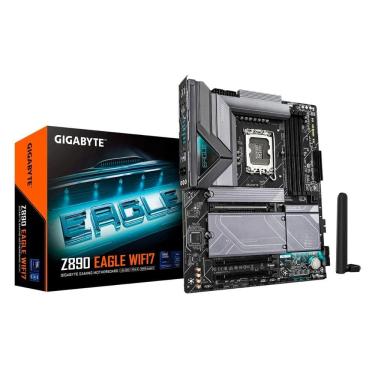 Imagem de Placa Mãe Gigabyte Z890 Eagle - LGA 1851 - DDR5 - Wi-Fi 7 - 4 Slots M.2 - ATX - 9MZ89EG7-00-G11